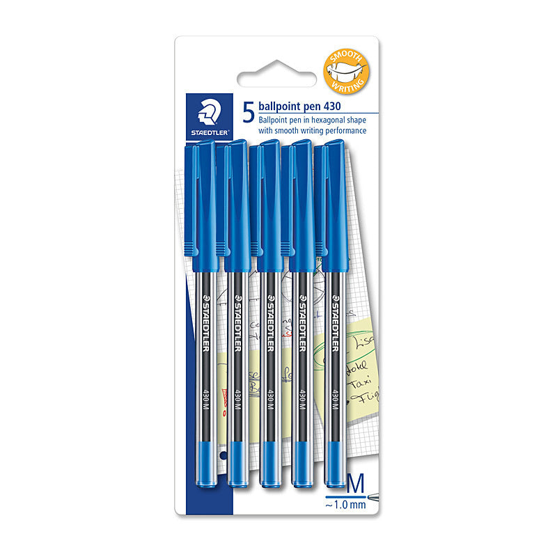 Staedtler BP 430 M Blu Card5 Box of 10 - 430MA-3BK5