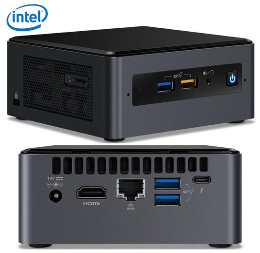Intel NUC i5-7260U 3.4GHz 2xDDR4 SODIMM 2.5' HDD M.2 SSD HDMI USB-C DP 3xDisplays GbE LAN Wifi BT 4xUSB3.0 no AC cord BOXNUC7I5BNH