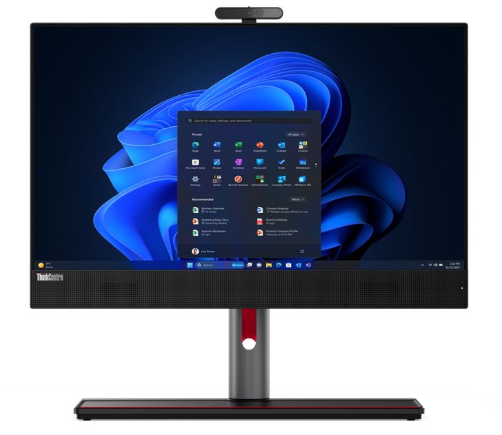 LENOVO ThinkCentre M90A G5 AIO 23.8'/24' FHD Intel i5-14500 8GB DDR5 256GB SSD Windows 11 Pro 3yrs OS Wty Webcam Speakers Keyboard Mouse 12SH001AAU