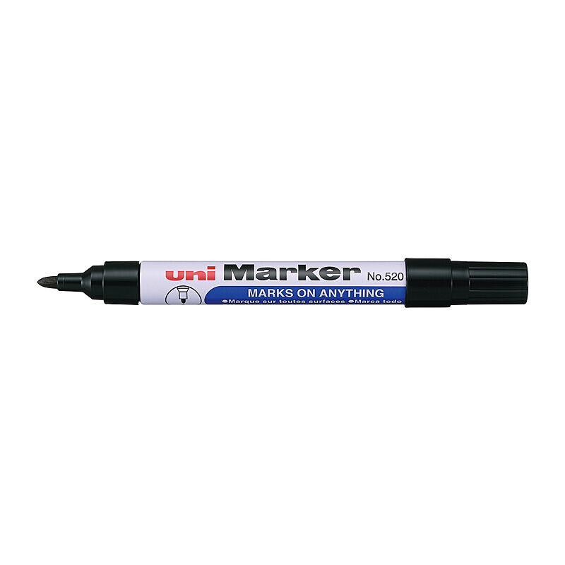 uni Perm Bullet Markr Black Box of 12 - 520BK
