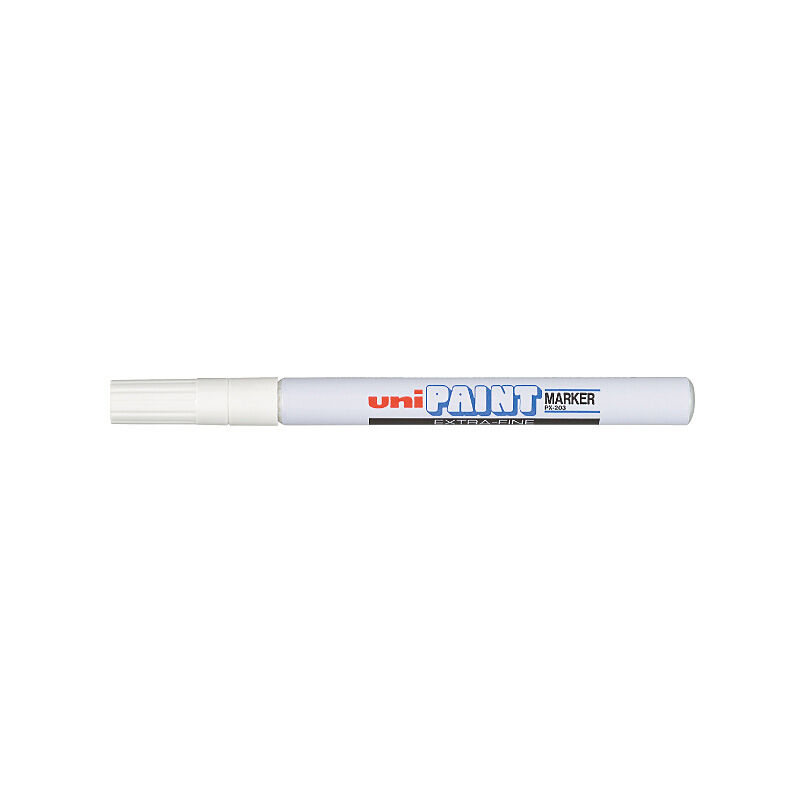 uni Chalk Mrkr XFine White Box of 12 - PX203WH