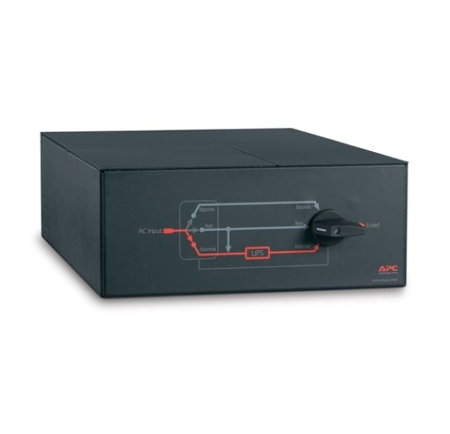 APC Service Bypass Panel, 4U RM, 230V/HW Input, 2x IEC C19 & 8x IEC C13 Output SBP10KRMI4U