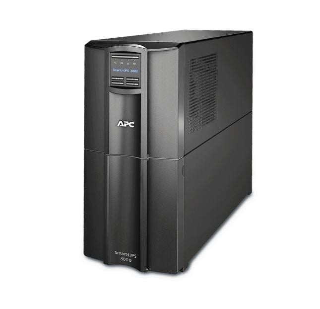 APC Smart-UPS 3000VA/2700W Line Interactive UPS, Tower, 230V/16A Input, 1x IEC C19 & 8x IEC C13 Outlets, Lead AcidBattery, SmartConnect(power cab not incl) SMT3000IC