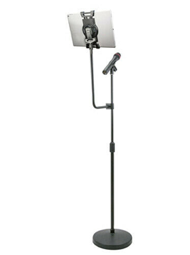 Aidata US-5119WM Universal Tablet Straight Microphone Stand with Large Bracket