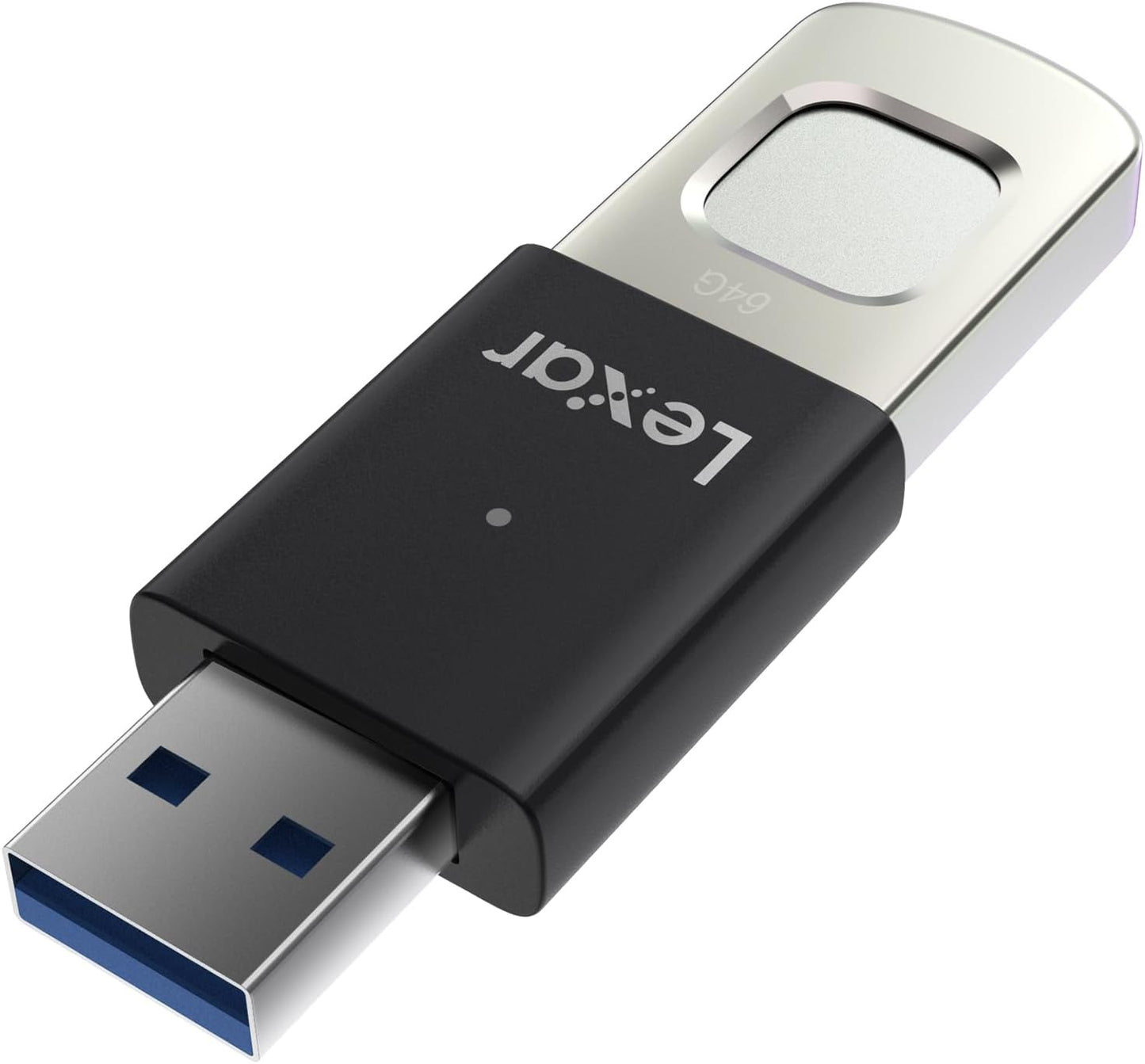 Lexar F35 PRO 64GB JumpDrive Fingerprint USB 3.2 Gen 1, up to 300MB/s read, 150MB/s write transfer content between your USB Type-CTM and Type-A devic LJDF35P064G-RNBNG