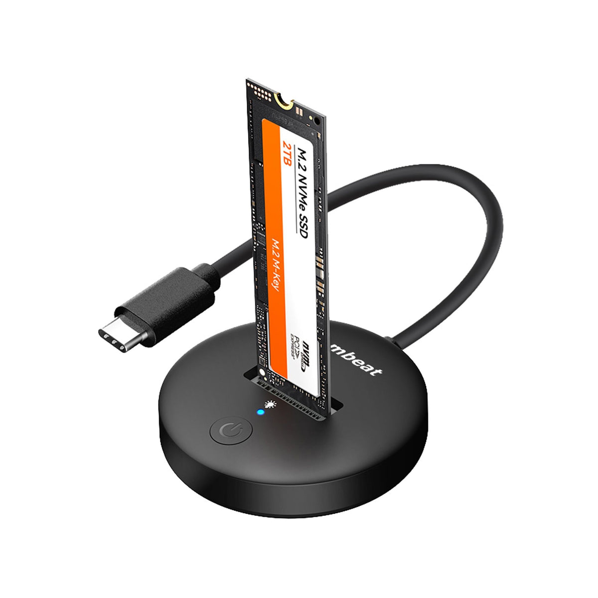 mbeat H1 USB 3.2 Gen2 10Gbps M.2 NVMe & SATA SSD Mini Dock (Black) Data Speed: Maximum up to 10Gbps Product Weight (with Cable): 37.8g MB-HDD-M2H1BK