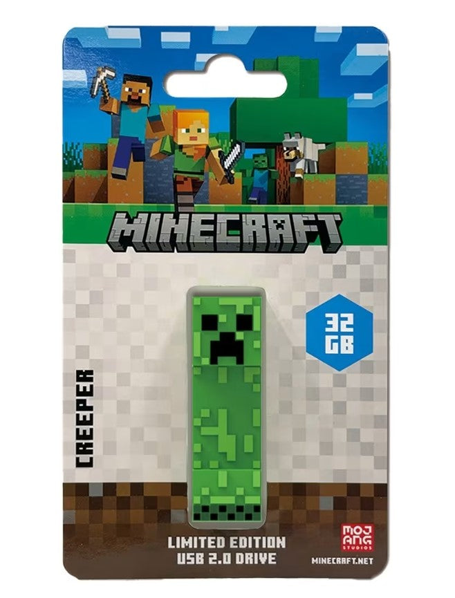Verbatim Minecraft Creeper - Collector's Edition USB Flash Drive - 32GB - Creeper. Retail Pack - Minecraft Movie 2025 66979