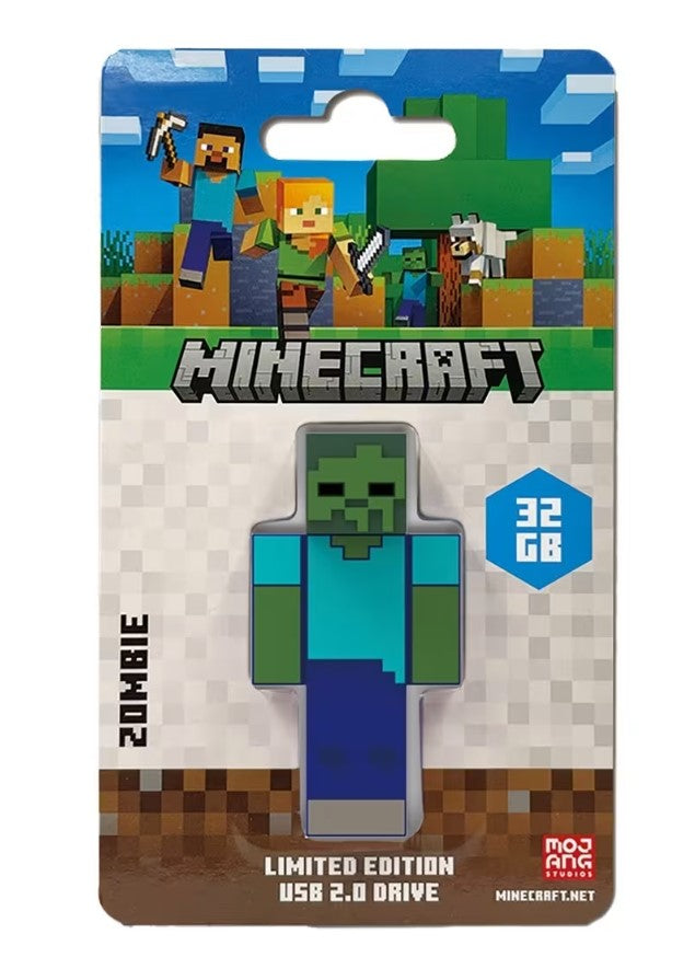 Verbatim Minecraft Zombie - Collector's Edition USB Flash Drive - 32GB - Zombie - Retail 66981