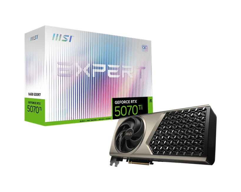 MSI nVidia GeForce RTX 5070 Ti 16G EXPERT OC, PCI Express Gen 5, Boost: 2482 MHz, CUDA 8960 Units, 16GB GDDR7, HDMI x 1 GeForce RTX 5070 Ti 16G EXPERT OC