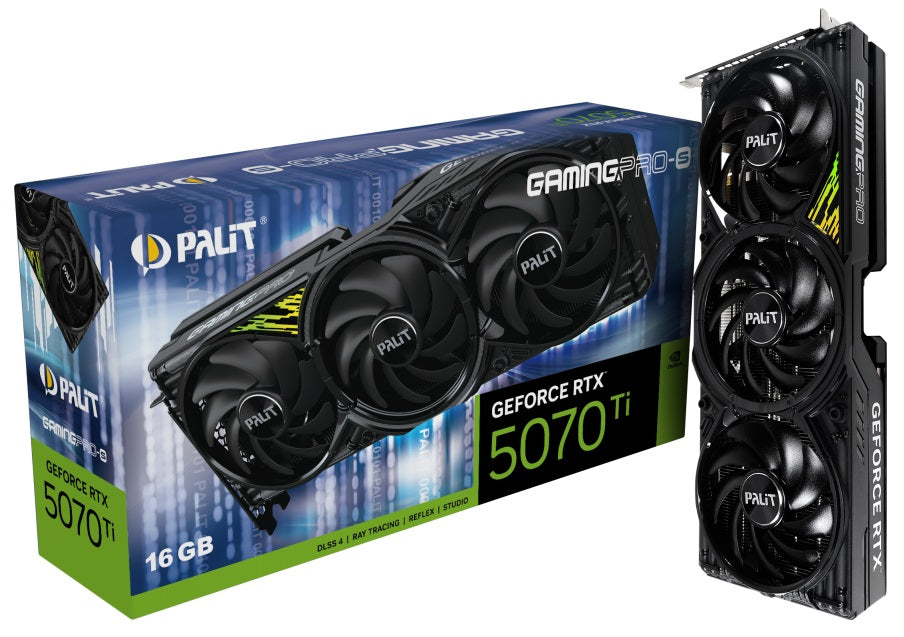 PALIT RTX5070Ti GAMINGPRO-S 16GB GDDR7 256bit 3-DP HDMI NE7507T019T2-GB2031U NE7507T019T2-GB2031U