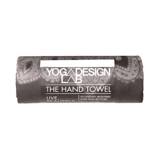 Yoga Design Lab Hand Yoga Towel Mandala Black YDL-HT-Mandala Black