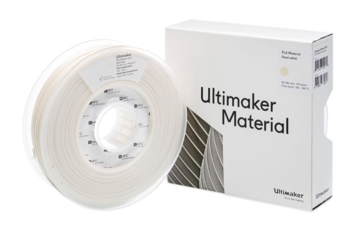 UltiMaker PLA - M0751 PEARL WHITE 750 - 211399 BOX 1620