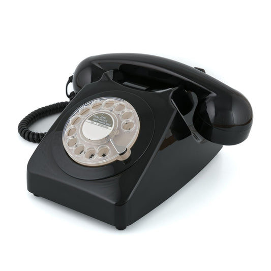 GPO Retro 746 Rotary Telephone - Black GPO-ROTY-BLK