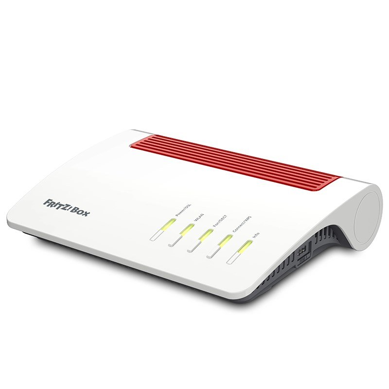 Fritz!Box ADSL2+/VDSL Modem Router, VoIP, WiFi 6, WAN, 4 Port Gbit LAN, 2xUSB AVM7590AX