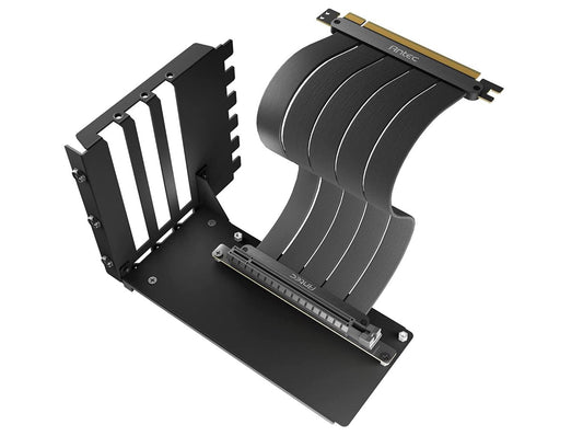 Antec Vertical PCI Bracket and PCI-E 4.0 Cable Kit (200mm) Black. Universal Support. Premium Gold Plated + 180 degrees Ultra Fliexible Cable AT-RCVB-BK200-PCIE4