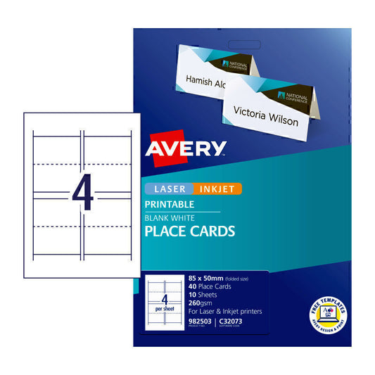 AveryLbl Fold C32073 50mm Pk10  - 982503