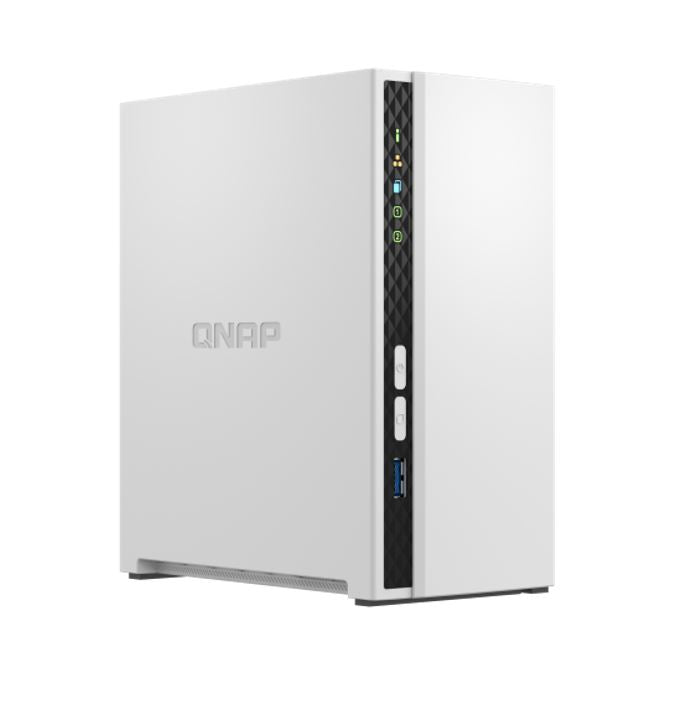QNAP TS-233 2 Bay NAS ARM 4-core Cortex-A55 2.0GHz processor 2GB Hot-swappable 1xGbE WOL 2xUSB2.0 1xUSB3.2 FAN 2 year warranty TS-233