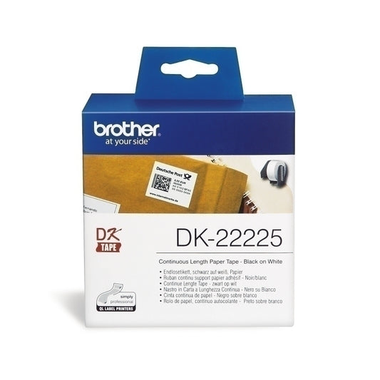 Brother DK22225 White Roll 38mm x 30.48 metres - DK-22225