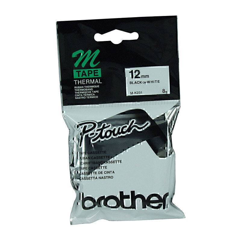 Brother MK231 Labelling Tape 12mm x 8m - M-K231