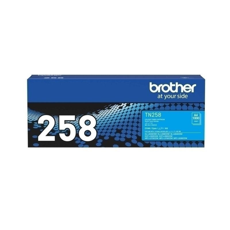 Brother TN258 Cyan Toner Cartridge 1,000 pages - TN-258C