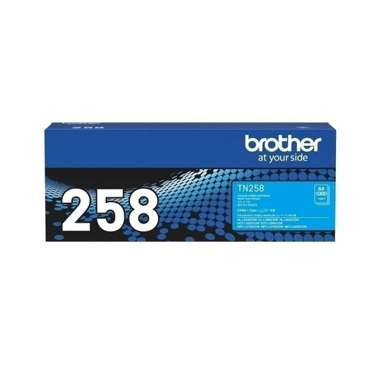 Brother TN258 Cyan Toner Cartridge 1,000 pages - TN258C