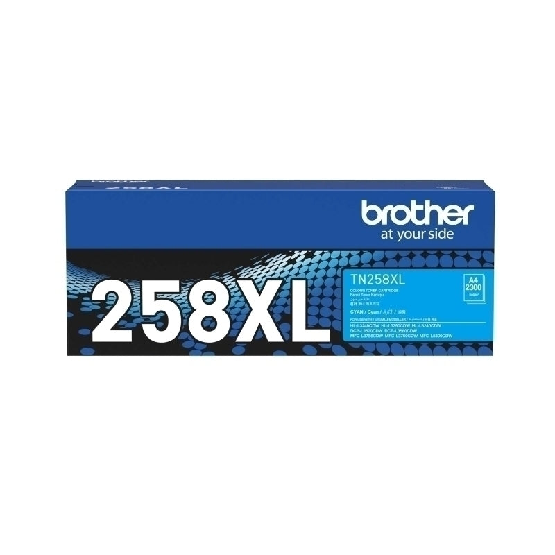 Brother TN258XL Cyan Toner Car 2,300 pages - TN-258XLC