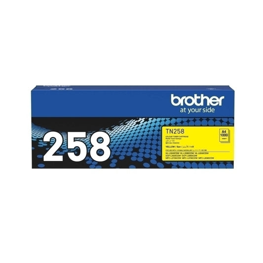 Brother TN258 Yellow Toner Cartridge 1,000 pages - TN258Y