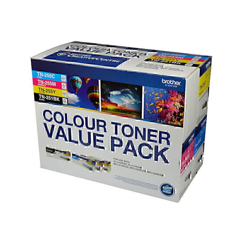 Brother TN25x Colour Value 4 Pack refer to singles - N8AE00003