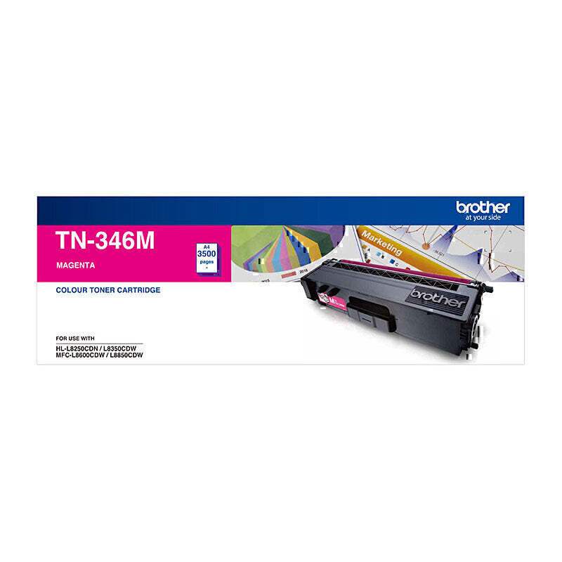 Brother TN346 Magenta Toner Cartridge 3,500 pages - TN-346M