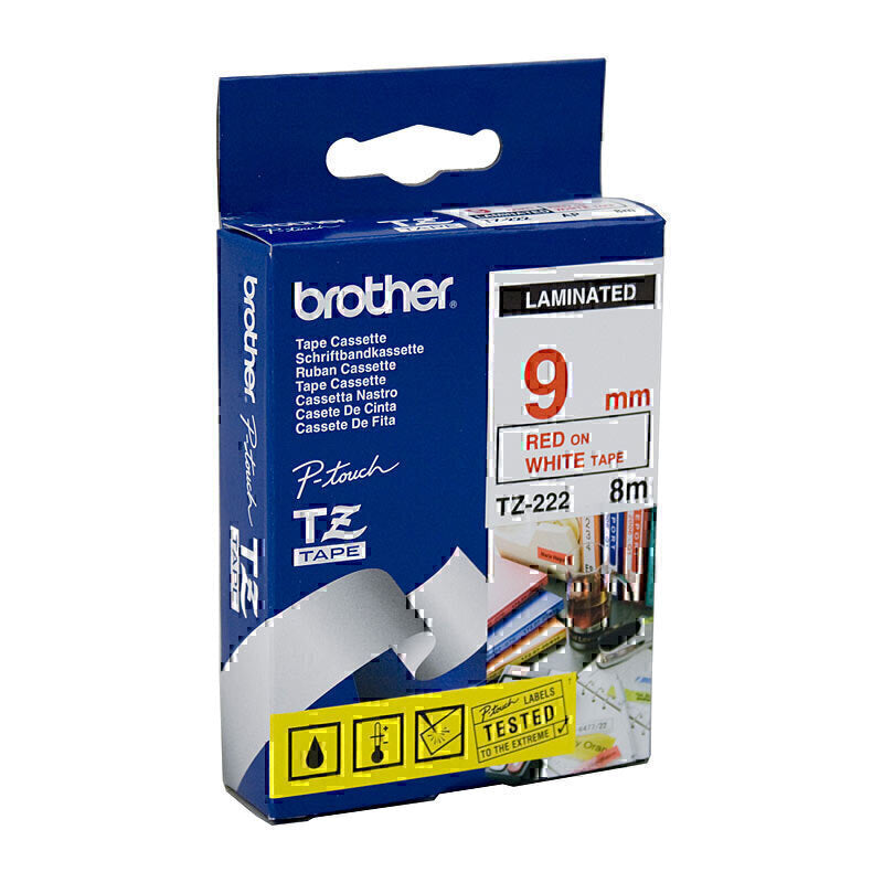 Brother TZe222 Labelling Tape 9mm x 8m - TZe-222