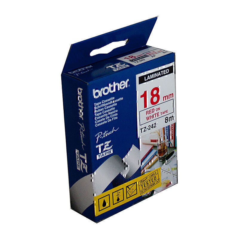 Brother TZe242 Labelling Tape 18mm x 8m - TZe-242