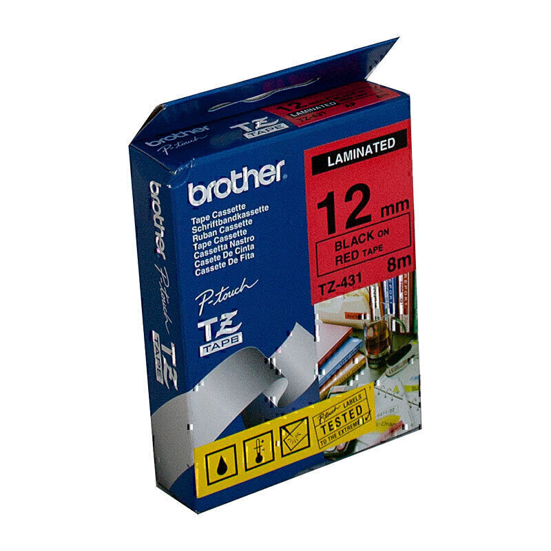 Brother TZe431 Labelling Tape 12mm x 8m - TZe-431