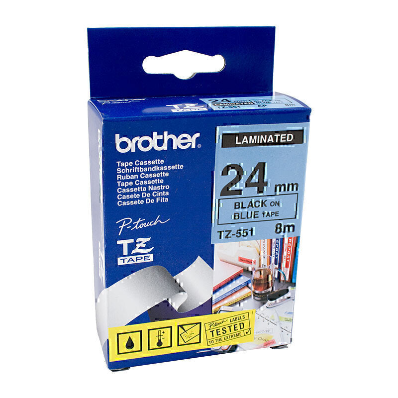 Brother TZe551 Labelling Tape 24mm x 8m - TZe-551