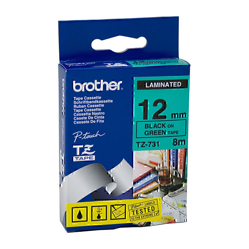 Brother TZe731 Labelling Tape 12mm x 8m - TZe-731