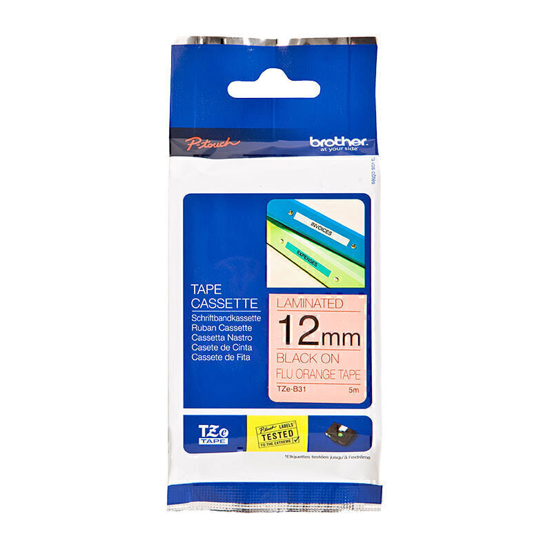 Brother TZeB31 Labelling Tape 12mm x 5m - TZe-B31