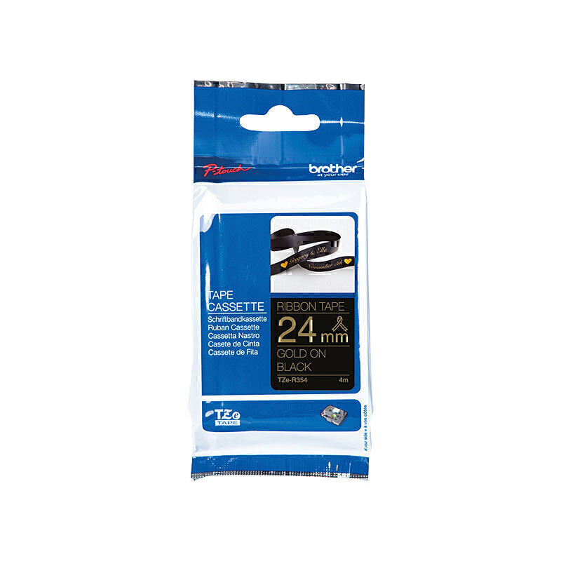 Brother TZeR354 Labelling Tape 24mm x 4m - TZE-R354