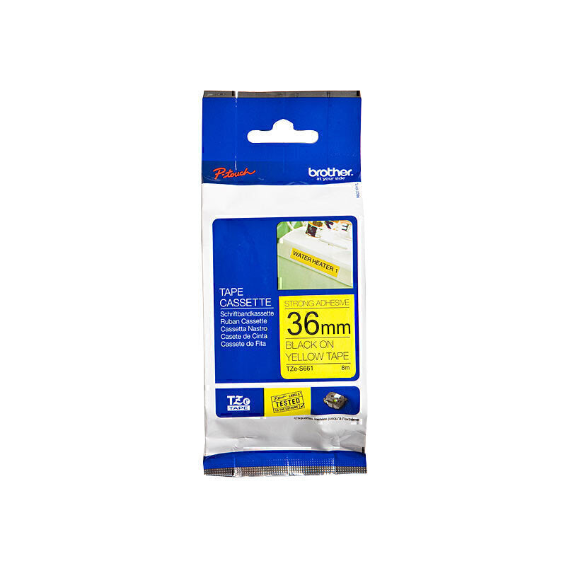Brother TZeS661 Labelling Tape 36mm x 8m - TZe-S661