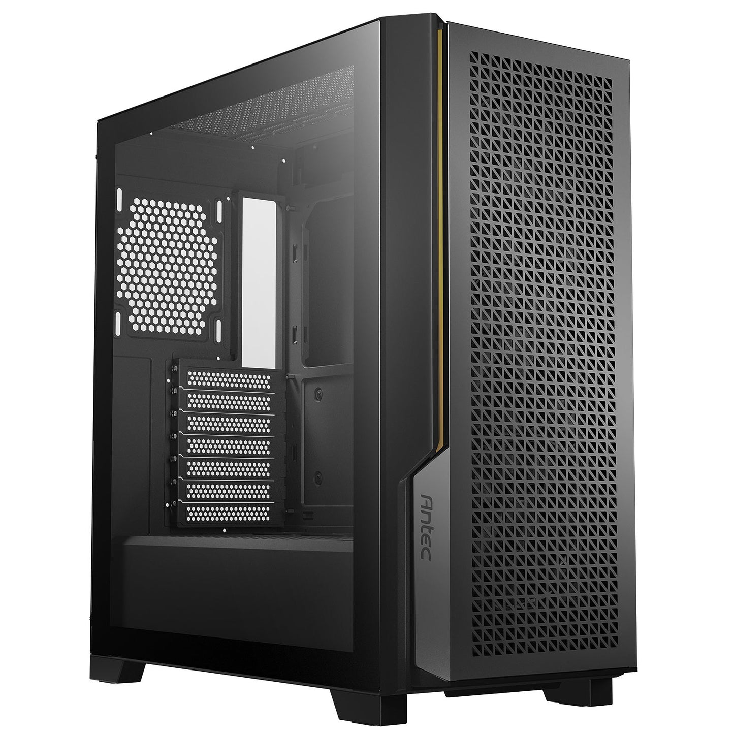 Antec P20C ATX, E-ATX High Airflow, USB-C, Cable management, 4x HDD or SSD, 375mm GPU, 170mm CPU 3x PWM 12 CM Fan, Tempered Glass, Gaming Case P20C