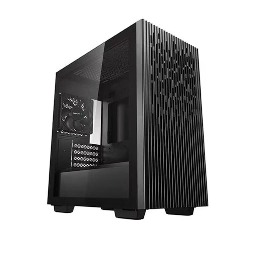 DeepCool MATREXX 40 Mini-ITX / Micro-ATX Case, Tempered Glass Side Panel, Mesh Top and Front, 1x Pre-Installed Fan, Removable Drive Cage, Black DP-MATX-MATREXX40
