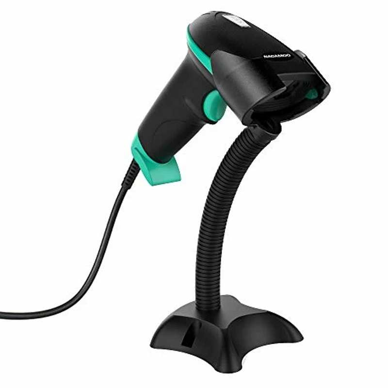 Nadamoo BUR03094 Handheld Laser Barcode Scanner with Stand BUR3094