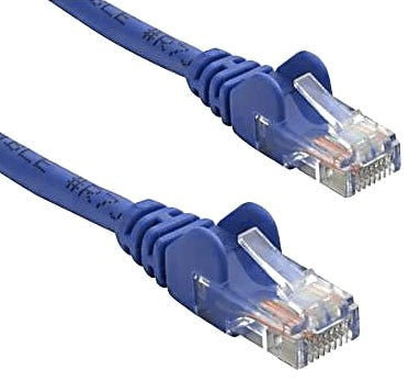 8ware CAT5e Cable 25cm / 0.25m - Blue Color Premium RJ45 Ethernet Network LAN UTP Patch Cord 26AWG CU Jacket KO820U-0.25