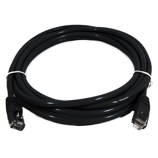 8Ware CAT6A Cable 0.5m (50cm) - Black Color RJ45 Ethernet Network LAN UTP Patch Cord Snagless PL6A-0.5BLK