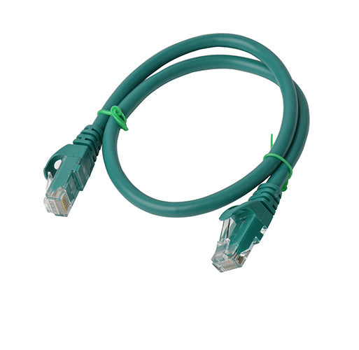8Ware CAT6A Cable 0.5m (50cm) - Green Color RJ45 Ethernet Network LAN UTP Patch Cord Snagless PL6A-0.5GRN