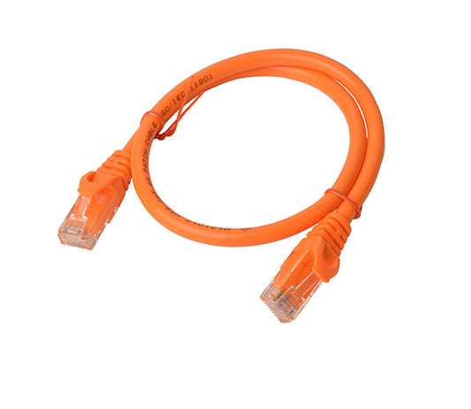 8Ware CAT6A Cable 0.5m (50cm) - Orange Color RJ45 Ethernet Network LAN UTP Patch Cord Snagless PL6A-0.5ORG