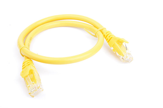8Ware CAT6A Cable 0.5m (50cm) - Yellow Color RJ45 Ethernet Network LAN UTP Patch Cord Snagless PL6A-0.5YEL