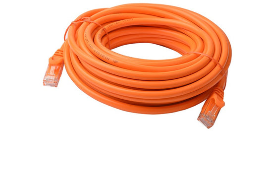 8Ware CAT6A Cable 10m - Orange Color RJ45 Ethernet Network LAN UTP Patch Cord Snagless PL6A-10ORG