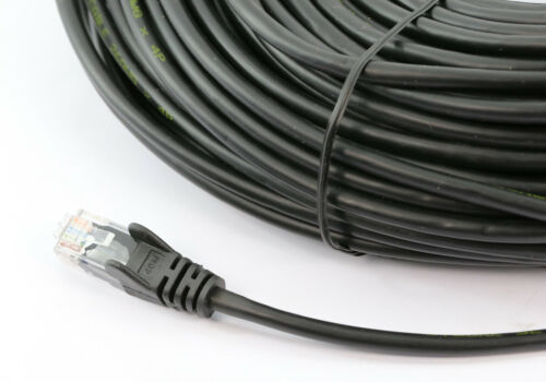 8Ware CAT6A Cable 15m - Black Color RJ45 Ethernet Network LAN UTP Patch Cord Snagless PL6A-15BLK
