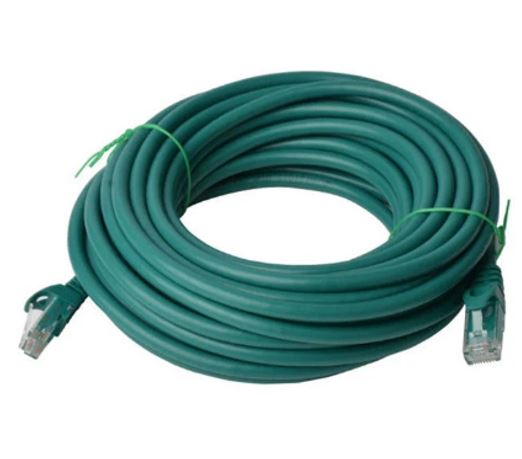 8Ware CAT6A Cable 15m - Green Color RJ45 Ethernet Network LAN UTP Patch Cord Snagless PL6A-15GRN