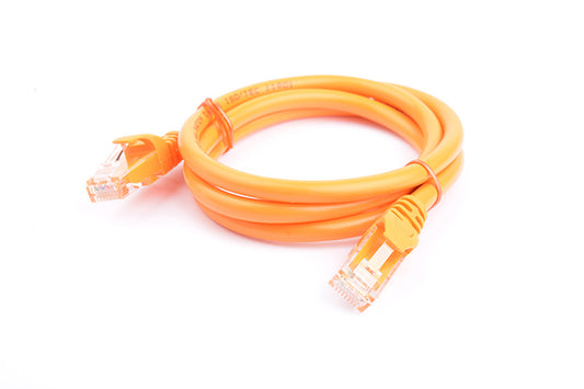 8Ware CAT6A Cable 1m - Organge Color RJ45 Ethernet Network LAN UTP Patch Cord Snagless PL6A-1ORG