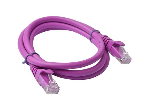 8Ware CAT6A Cable 1m - Purple Color RJ45 Ethernet Network LAN UTP Patch Cord Snagless PL6A-1PUR